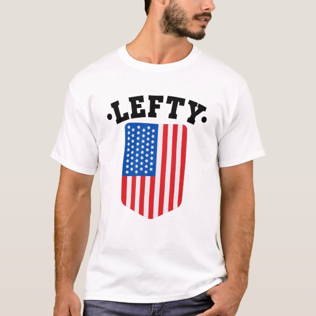 Camiseta Lefer EUA - Bandeira Esquerda (Frente)