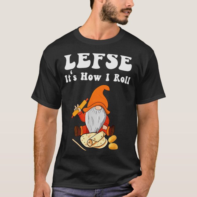 Camiseta Lefse It's How I Roll Christmas  (Frente)