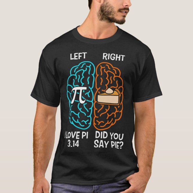 Camiseta Left PI Right Pie I Love Pi Did Someone Say Pie Pi (Frente)