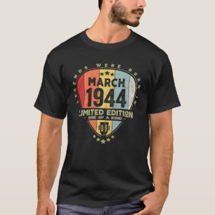 Camiseta Lega de violão Nasceram em março de 1944 Guita