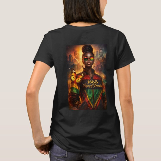 Camiseta Legado da Liberdade (Cidade + Figuras Históricas) (Verso)