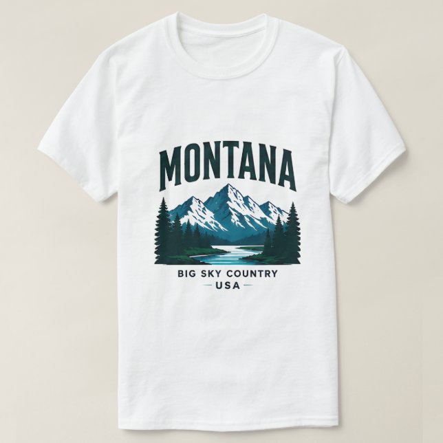Camiseta Legado da Montanha de Montana (Frente do Design)