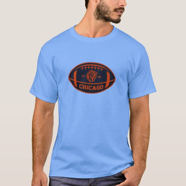 Camiseta Legado do Futebol de Chicago Bola Super Dimensiona (Frente)