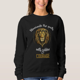 Camiseta Legado do Leão: Caminho Iluminado da Coragem