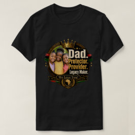 Camiseta Legado do Pai Negro Design (Personalizável) 