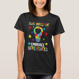 Camiseta Legal 100 Dias Aceitam Diferenças Autismo Sensibil