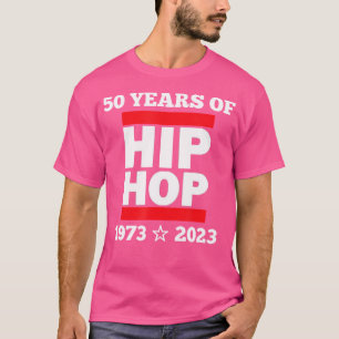Camiseta Legal 50 Anos De Hip Hop Cinquenta Vermelho E Bran