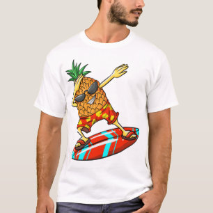Camiseta Legal abacaxi surfando Fruta engraçado ventilador