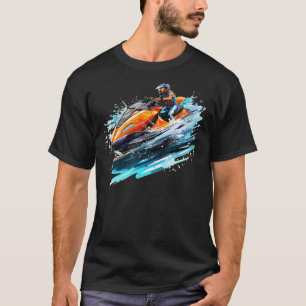 Camiseta Legal acrobacias com Jet Ski para o Esporte da Águ