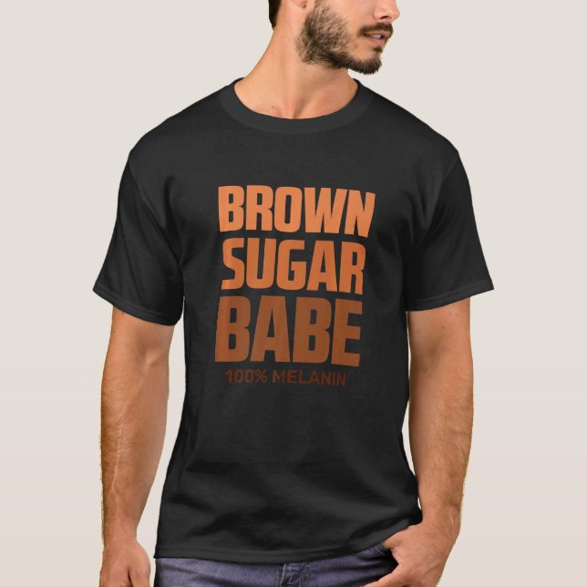 Camiseta Legal Açúcar Castanho Babe Black African American  (Frente)