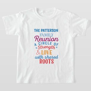 Camiseta Legal adicionar nome da família força amor reunião