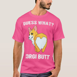 Camiseta Legal Adivinhe Que Bumbum Corgi Kawaii Cog Corgis