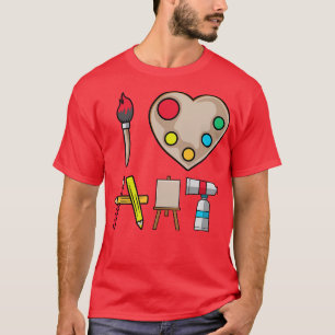 Camiseta Legal Adoro Arte Divertida Artesanato A