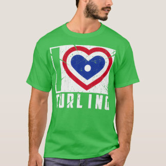 Camiseta Legal Adoro Curling Design Cute Winter Gift Para P