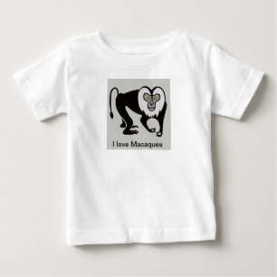 Camiseta Legal Adoro MACAQUES - Imagem animal ameaçada