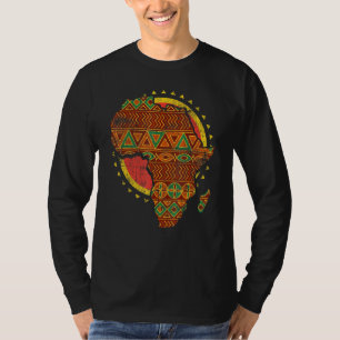 Camiseta Legal África Mapeia Kente Cloth Graphic para Afric