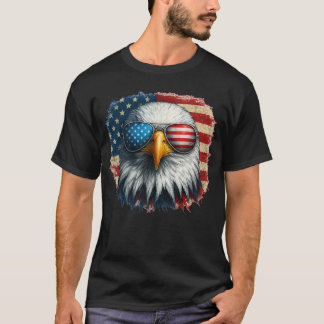 Camiseta Legal águia-baleeira americana sunglass Patriótico