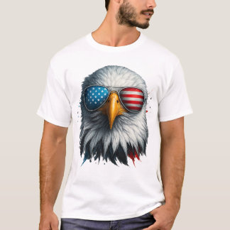 Camiseta Legal águia-baleeira americana sunglass Patriótico