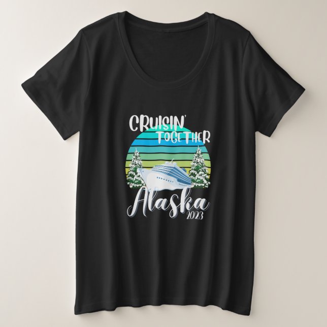 Camiseta Legal Alaska Cruise 2025 Family Friend Group Viage (Frente do Design)