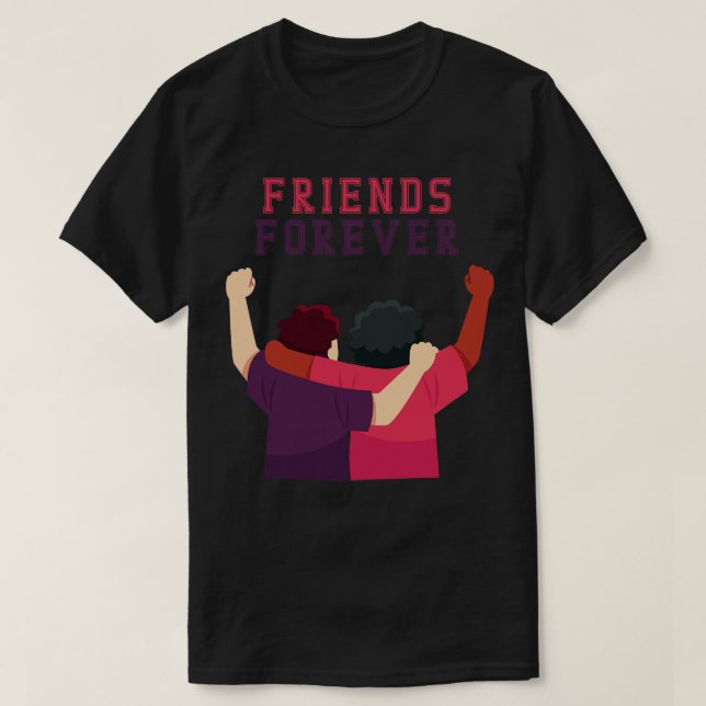 Camiseta Legal Amigos para sempre, para o dia da amizade pa (Frente do Design)