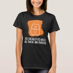 Camiseta Legal Ar Fryer Para Homens Cozinhar Gadget Cook