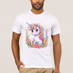 Camiseta Legal Arco-Íris Bonito Unicórnio positivo