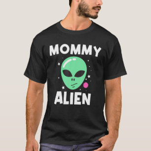 Camiseta Legal Arte Alienígena Para Mulheres Mãe Galáxia