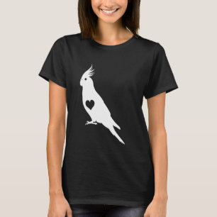 Camiseta Legal Arte De Cockatiel Para Homens Mulheres Pavão