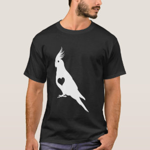Camiseta Legal Arte De Cockatiel Para Homens Mulheres Pavão