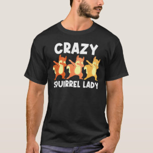 Camiseta Legal Arte De Esquilo Para Mulheres Mãe Chipmunk P