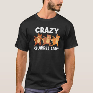 Camiseta Legal Arte De Esquilo Para Mulheres Mãe Chipmunk P