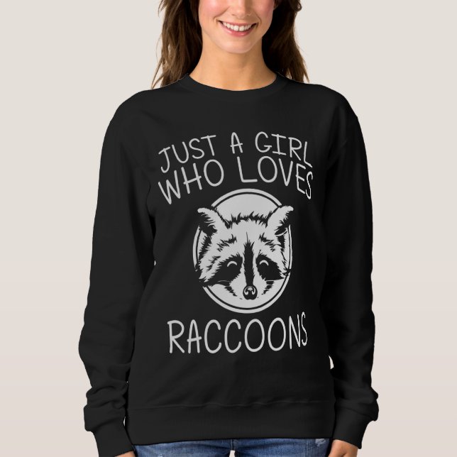Camiseta Legal Arte Raccoon Para Meninas Crianças Ringtail  (Frente)