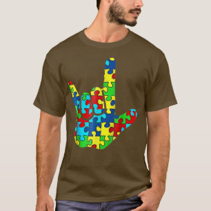 Camiseta Legal ASL Love Sign Language Autismo Atenção Suppo