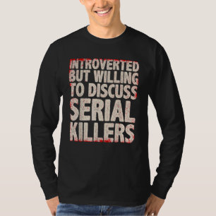 Camiseta Legal Assassino Serial Para Homens Docagem De Crim