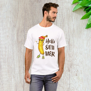 Camiseta Legal Banana Hello Summer Funny Fruta tropical