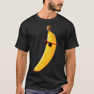 Camiseta Legal banana Vestindo óculos escuros Fruta engraça