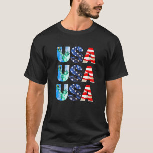 Camiseta Legal Bandeira Americana Patriótica 4 de julho Ver