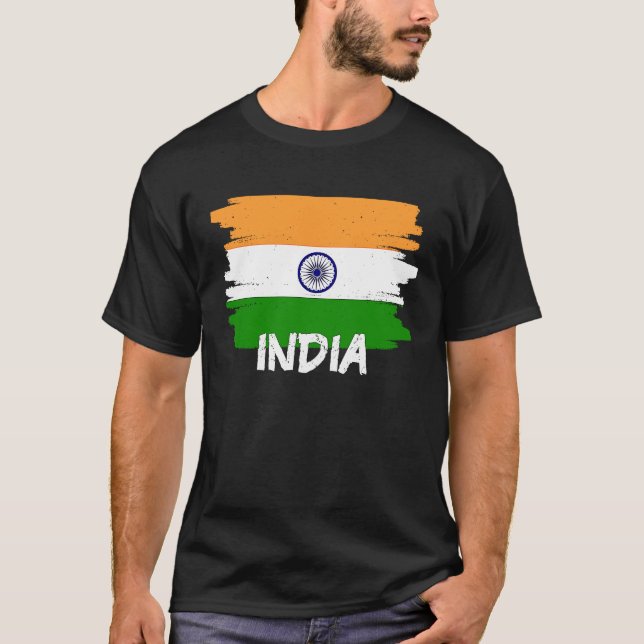 Camiseta Legal bandeira da Índia (Frente)