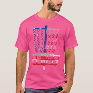 Camiseta Legal Bandeja De Golfe Do Disco Dos Eua - Dis Do Q