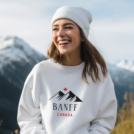 Camiseta Legal Banff Canada Mountain Maple Leaf Light-Color