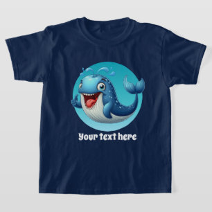 Camiseta Legal Beach adiciona texto unisex, baleia infantil