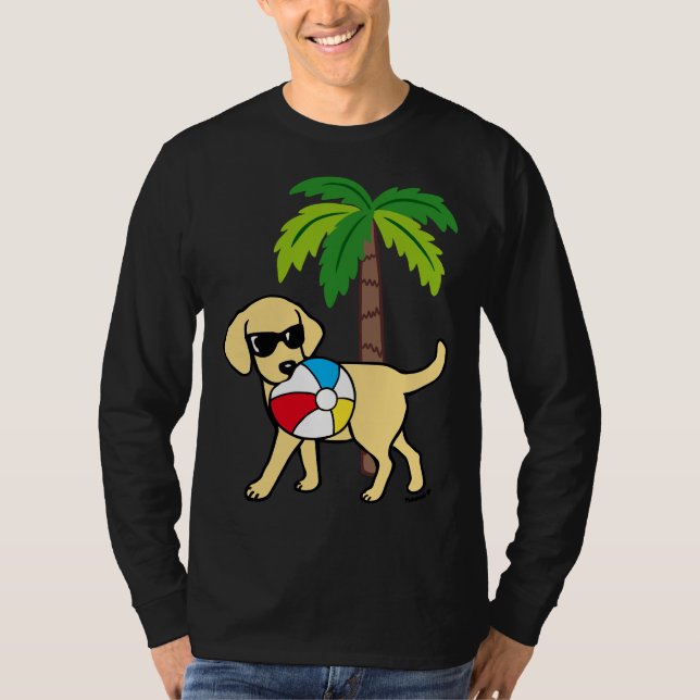 Camiseta Legal Beach Yellow Labrador (Frente)