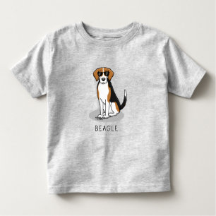 Camiseta Legal Beagle com óculos de sol (triz cor 3) Engraç