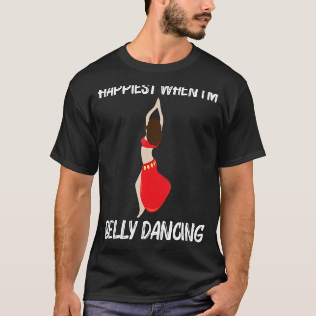 Camiseta Legal Bela Dança Para Homens Mulheres Shimmy Dance (Frente)