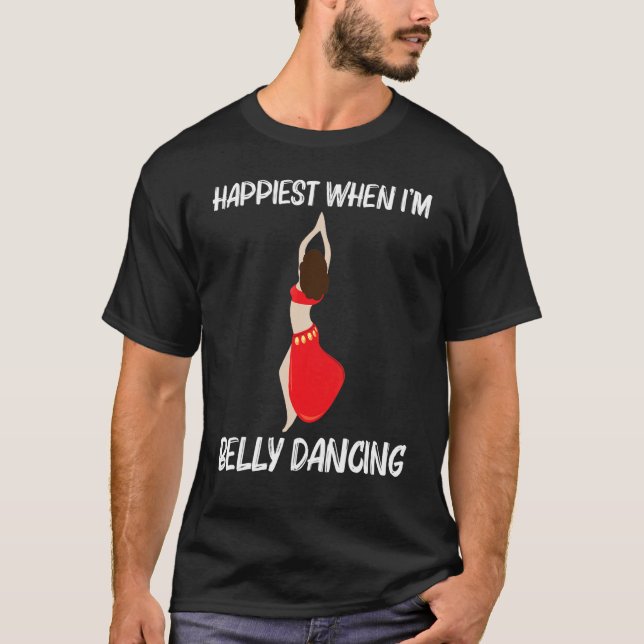 Camiseta Legal Bela Dança Para Homens Mulheres Shimmy Dance (Frente)