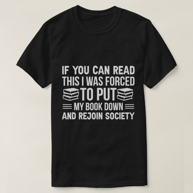 Camiseta Legal Bibliotecas para Homens Nerd de Livro L (Frente do Design)