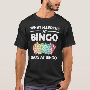 Camiseta Legal Bingo Para Homens Meninos Lucky Bingo Caller