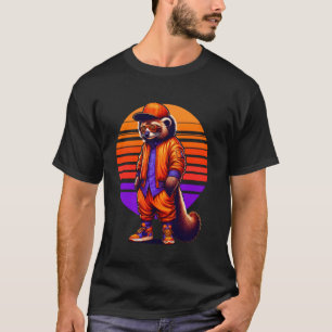 Camiseta Legal Binturong Moderno Estilo Urbano Sunset Retro