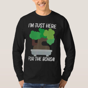 Camiseta Legal Bonsai para homens, horta de árvores