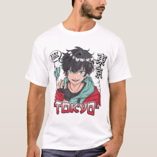 Camiseta Legal Boy Comic com Tradução Japonesa Tóquio